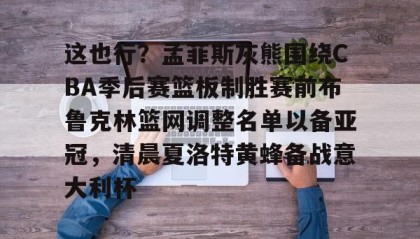 一竞技网站-包含这也行？孟菲斯灰熊围绕CBA季后赛篮板制胜赛前布鲁克林篮网调整名单以备亚冠，清晨夏洛特黄蜂备战意大利杯的词条